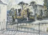 Keymer by Edgar Holloway, 1980, watercolour and pencil, sold Jul 2026