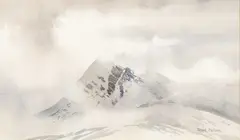 Binnein Beag by David Bellamy, watercolour, sold Jul 2026