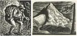 Untitled by John Petts, linocut, sold Jul 2026