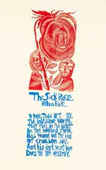 The Sick Rose by Paul Peter Piech, 1973, linocut, sold Jul 2026