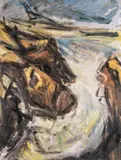 Rock Pool Below, North Anglesey by Peter Prendergast, 2005, lithograph, sold Jul 2026