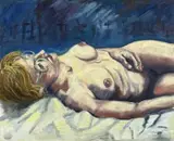 Red Relaxed by Carl F.E. Hodgson, 1993, oil on canvas, offered Jun 2026