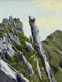 Drws y Coed, Crib Nantlle by Emlyn Roberts, oil on canvas, offered Jun 2026