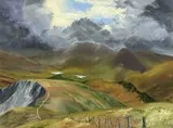 Untitled by Emlyn Roberts, oil on canvas, sold Jun 2026