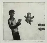 Untitled by Chris Salmon, etching, sold Jun 2026