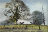 Entitled verso 'We Must by Alwyn Crawshaw, oil on board, sold Jun 2026