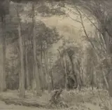 Untitled by David James Woodford, pencil and monochrome, sold Jun 2026
