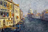 Untitled by Lana Okiro, oil on board, sold May 2026