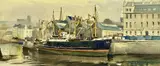 Possibly Douglas Harbour by John Hobson Nicholson, watercolour, sold May 2026