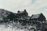 Black and white print - Hendre Waelod by Kyffin Williams, print, sold May 2026