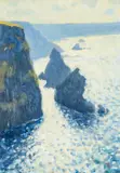 Afternoon Light on the Cornish Coast by Robert Jones, 2004, oil on board, sold May 2026