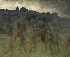 Untitled by George Chapman, oil on board, sold May 2026