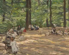 OR CIRCLE OF LIEBERMANN (German, 1847-1935) oil on canvas – Berlin gardens, by Max Liebermann, oil on canvas, offered May 2026