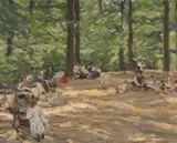 OR CIRCLE OF LIEBERMANN (German, 1847-1935) oil on canvas – Berlin gardens, by Max Liebermann, oil on canvas, offered May 2026