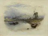 View of the Martello Tower, Rye by Myles Birket Foster, watercolour, sold May 2026