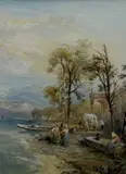 Isola Madre, Maggiore by Thomas Miles Richardson, 1886, watercolour, sold May 2026
