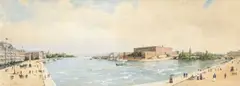 Stockholm by Anna Palm de Rosa, watercolour, sold May 2026