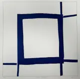 Three Square by Sandra Blow, etching, sold May 2026