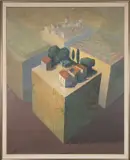 Earthquake Sections by John Picking, oil on canvas, sold May 2026