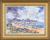 Porthdinllaen by Doris E. Crichton, oil on canvas, sold May 2026