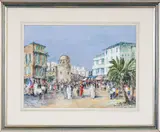 The Medina Sousse, Tunisia by Doris E. Crichton, watercolour, offered May 2026