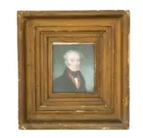 head and shoulder portrait of a gentleman, inscribed verso ' by Th Century Watercolour On Ivory, WATERCOLOUR, offered May 2026
