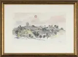 Colour print - Bodffordd Windmill by Kyffin Williams, print, sold May 2026