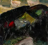 Evening Light, Knockree by Peter Collis Arha, oil on board, sold Apr 2026
