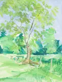 Untitled by Nicholas Hely Hutchinson, watercolour, sold Apr 2026