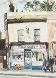 Sam by Jim Russell, watercolour, sold Apr 2026