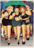 Clubbing in the Rain by Beryl Cook, print, sold Apr 2026