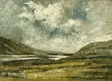 Untitled by R. Scarff, oil on board, sold Apr 2026