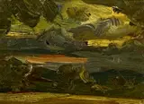 Sunset Study from Betws-y-Coed by David Lloyd Griffith, oil on card, sold Apr 2026