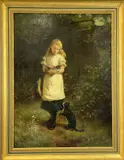 Indistinctly by Alfred H Phillips, oil on canvas, sold Apr 2026