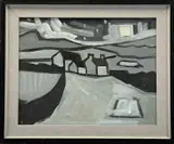 Untitled by Karl Davies, 2008, oil on board, sold Apr 2026