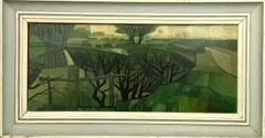 Hedgerows, Whitley Bay by Kenneth Harold Gresty, oil on board, sold Apr 2026