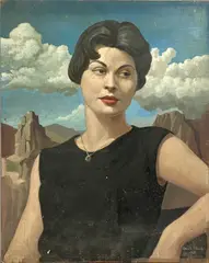 Untitled by Kenneth Harold Gresty, 1957, oil on board, sold Apr 2026