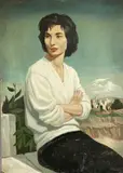 Untitled by Kenneth Harold Gresty, 1958, oil on board, sold Apr 2026