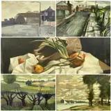 Including a still life and street by Kenneth Harold Gresty, oil, sold Apr 2026