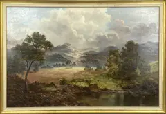 Near Creanlarich by Prudence Turner, oil on canvas, sold Apr 2026
