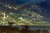 Evening Sky, The Straits by David James Woodford, oil on board, sold Apr 2026