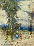 A Yorkshire Road by Victor Noble Rainbird, watercolour, sold Apr 2026