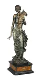 Art Nouveau style painted resin figure of a female holding a by Giuseppe Armani, sculpture, sold Apr 2026