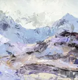 Snowdon, Winter by David Grosvenor, oil on canvas, sold Apr 2026
