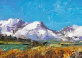 Y Garn a Mynydd Mawr, Rhyd Ddu by David Grosvenor, oil on canvas, sold Apr 2026
