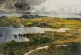 Llyn Trawsfynydd by David Grosvenor, watercolour, sold Apr 2026