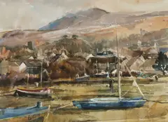 Winter Walk, Newport, Pembrokeshire by Jane Corsellis, watercolour, sold Apr 2026