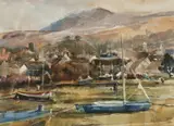 Winter Walk, Newport, Pembrokeshire by Jane Corsellis, watercolour, sold Apr 2026