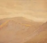 Possibly Aran Fawddwy by David James Woodford, watercolour, sold Apr 2026