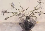 Magnolia Stellata by David Grosvenor, watercolour, sold Apr 2026